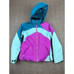Obermeyer Tabor Insulated Jacket Girls Med 10-12 Snow Ski Weatherproof Parka